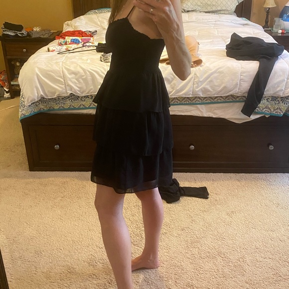 American eagle black tier dress size 6 - Picture 7 of 15